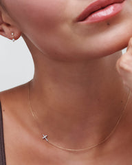 Cross Strand Necklace in 14k Yellow Gold