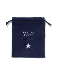 Sierra Silver Star Delicate Chain Bracelet in Navy Enamel