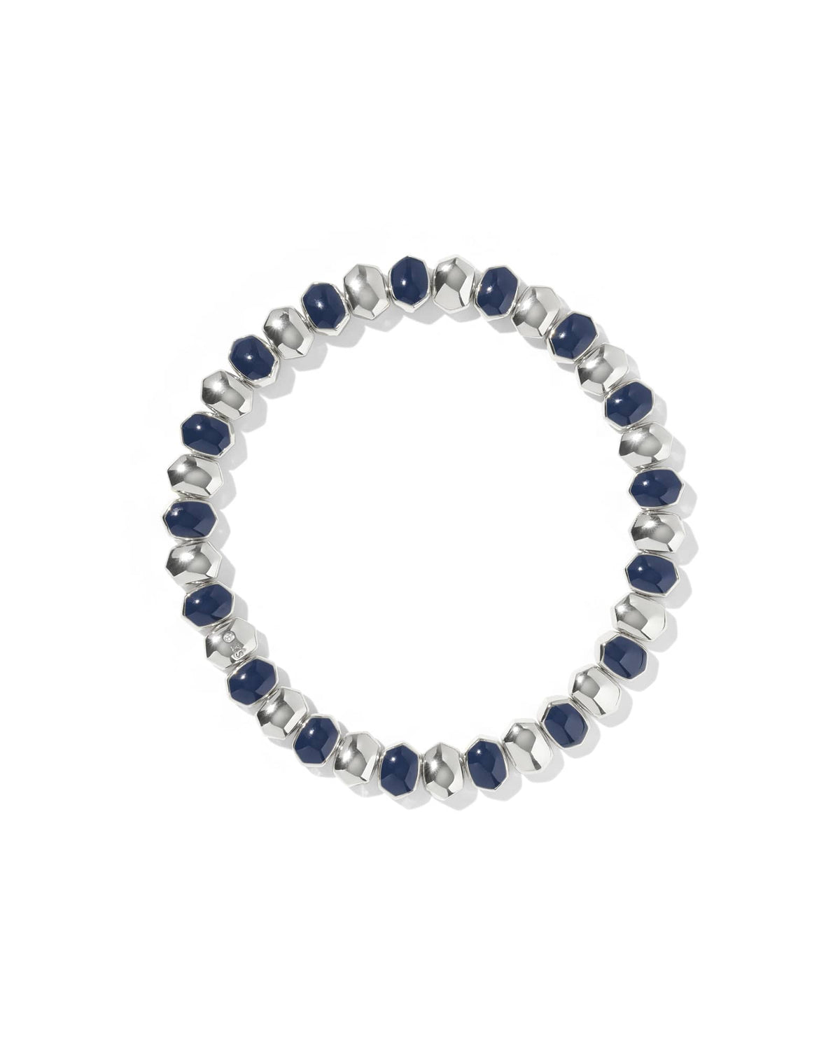 Daphne Enamel Silver Stretch Bracelet