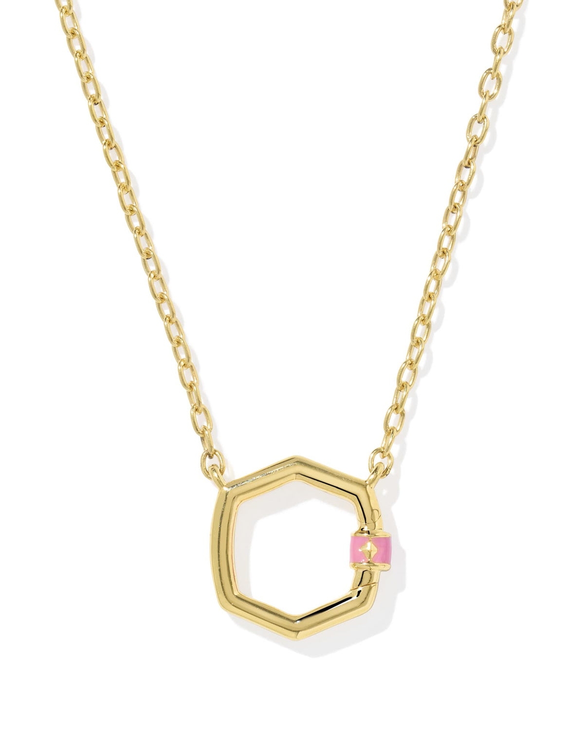Davie 18k Gold Vermeil Enamel Pendant Necklace