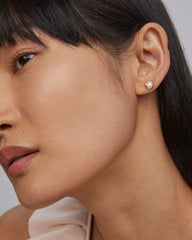 Davie Pearl 18k Gold Vermeil Stud Earrings in Freshwater Cultured Pearl