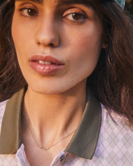 Diamond Accent Golf Club 14k Yellow Gold Necklace