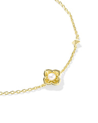 Dira 18k Gold Vermeil Pearl Delicate Chain Bracelet