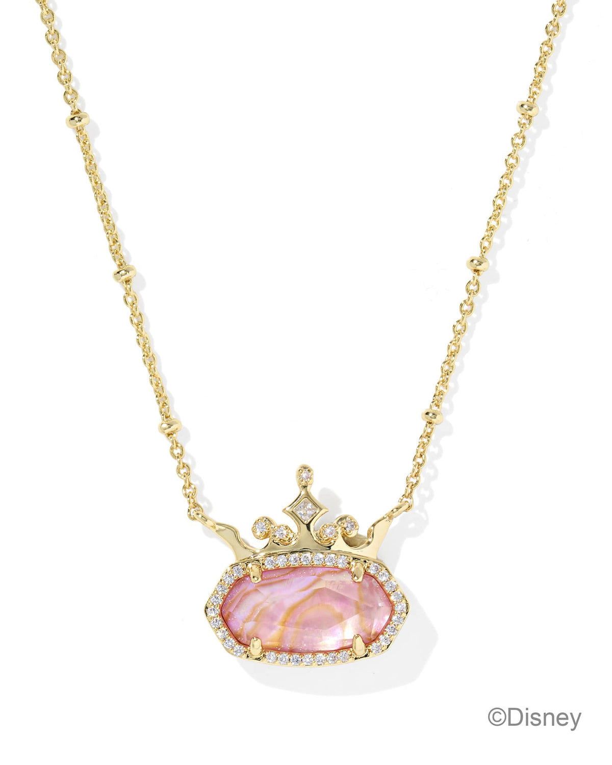 Disney | Kendra Scott Elisa Princess Gold Short Pendant Necklace