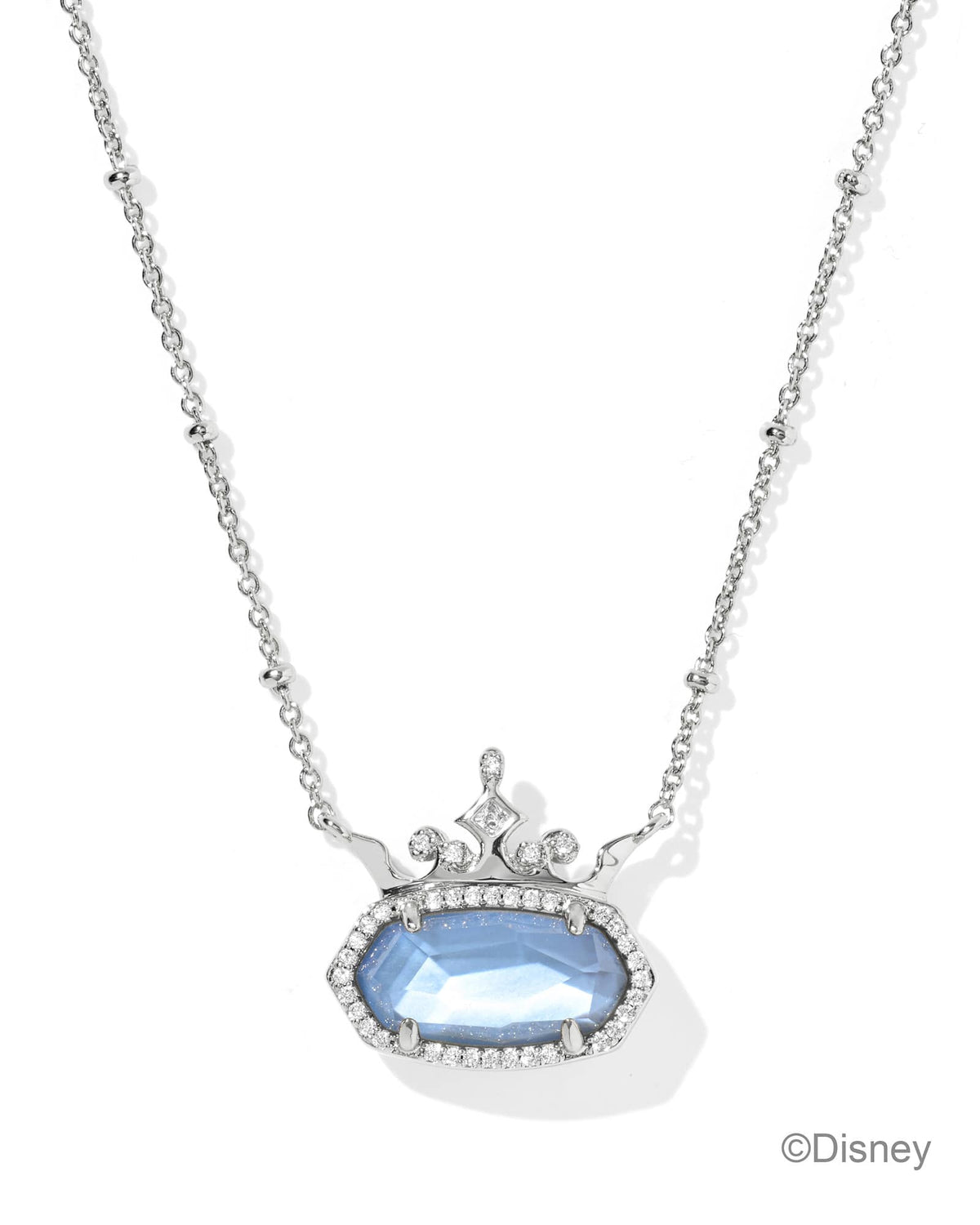 Disney | Kendra Scott Elisa Princess Silver Short Pendant Necklace