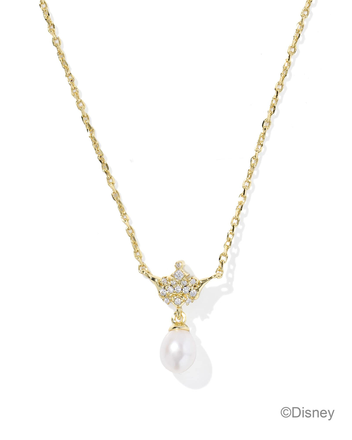 Disney | Kendra Scott Princess Crown Gold Short Pendant Necklace