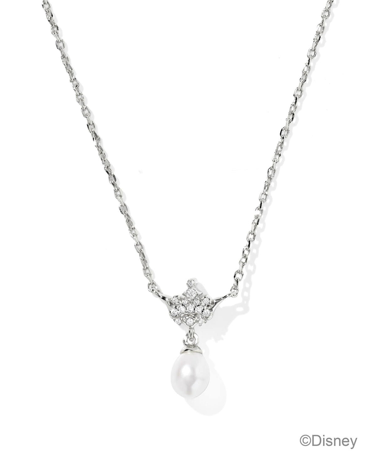 Disney | Kendra Scott Princess Crown Silver Short Pendant Necklace