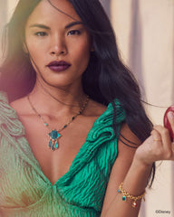 Disney | Kendra Scott Snow White Vintage Gold Charm Bracelet in Multi Mix