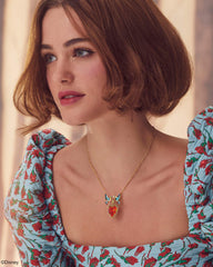 Disney | Kendra Scott Snow White Vintage Gold Heart Statement Necklace in Multi Mix