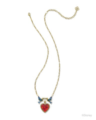Disney | Kendra Scott Snow White Vintage Gold Heart Statement Necklace in Multi Mix