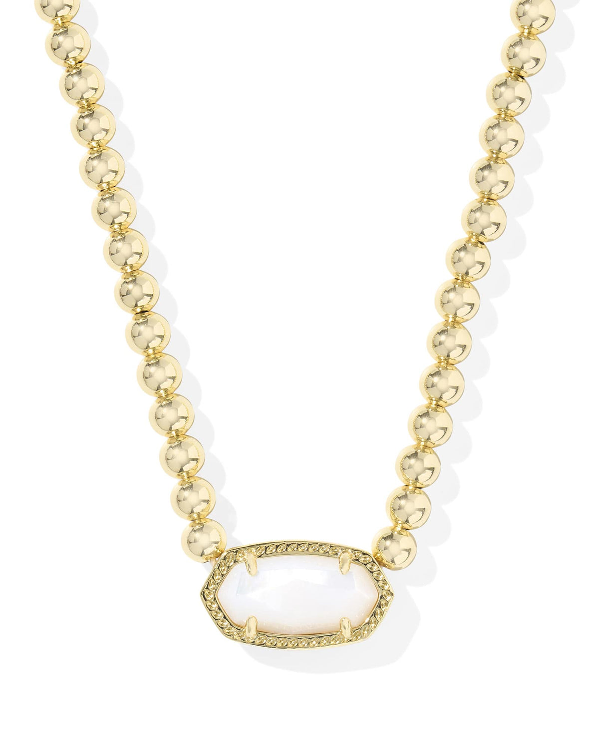 Elisa Gold Beaded Necklace