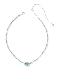 Elisa Silver Beaded Necklace