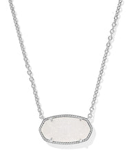 Elisa Silver Statement Short Pendant Necklace
