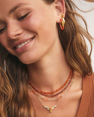 Emery Gold Beaded Strand Necklace