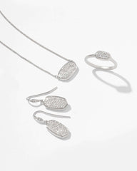 0.78 ct Lee Earrings in Pave Diamond and 14k White Gold