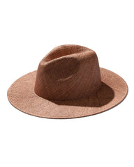 Brown Storm Straw Fedora Hat