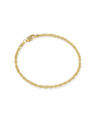 Ryan Rope Chain Bracelet in 18k Gold Vermeil