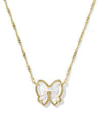 Haley Bow Gold Short Pendant Necklace