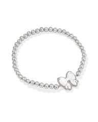 Haley Bow Silver Stretch Bracelet