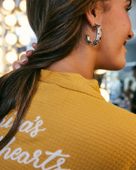 Holland Silver Hoop Earrings