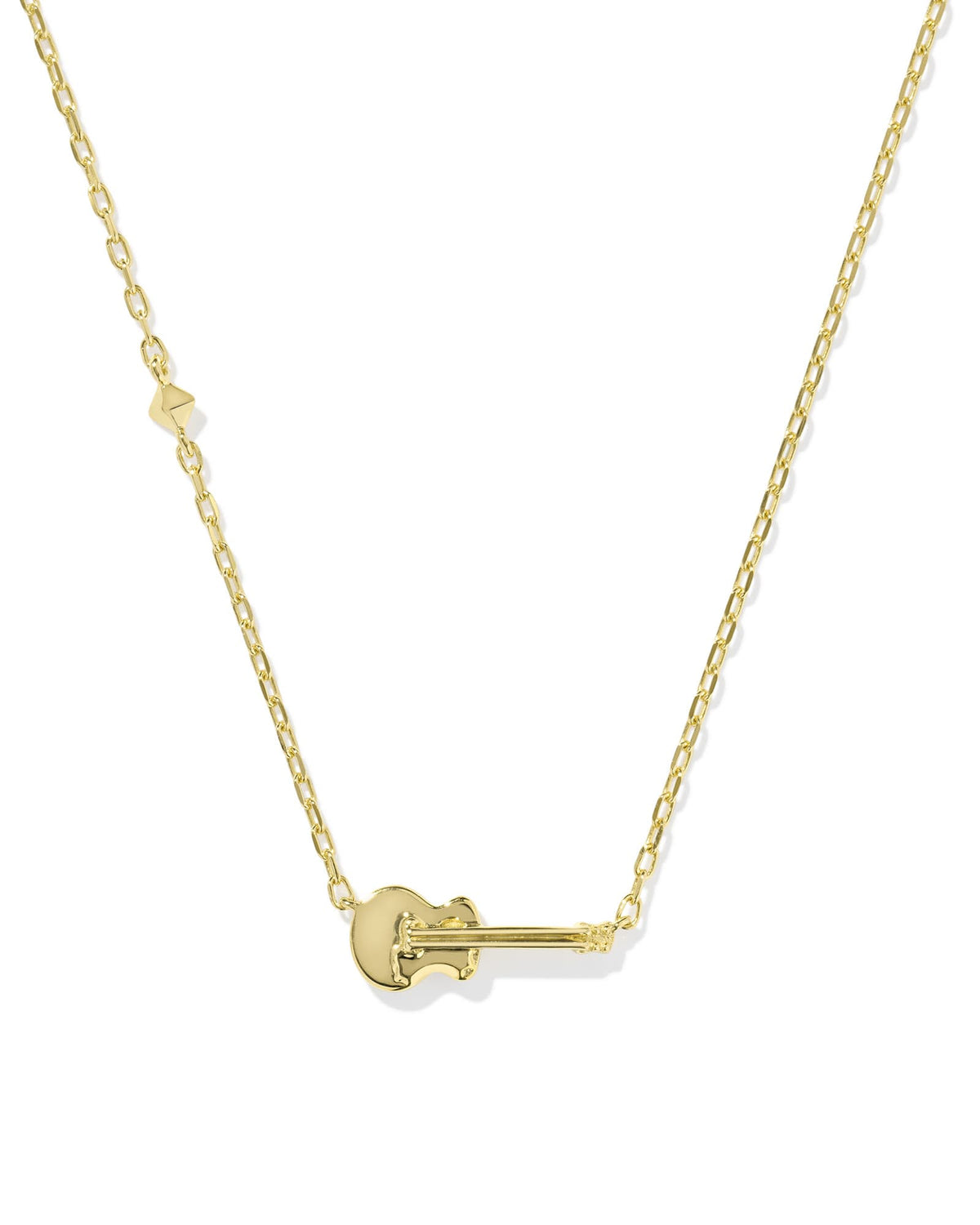 Inline Guitar Pendant Necklace in 18k Gold Vermeil