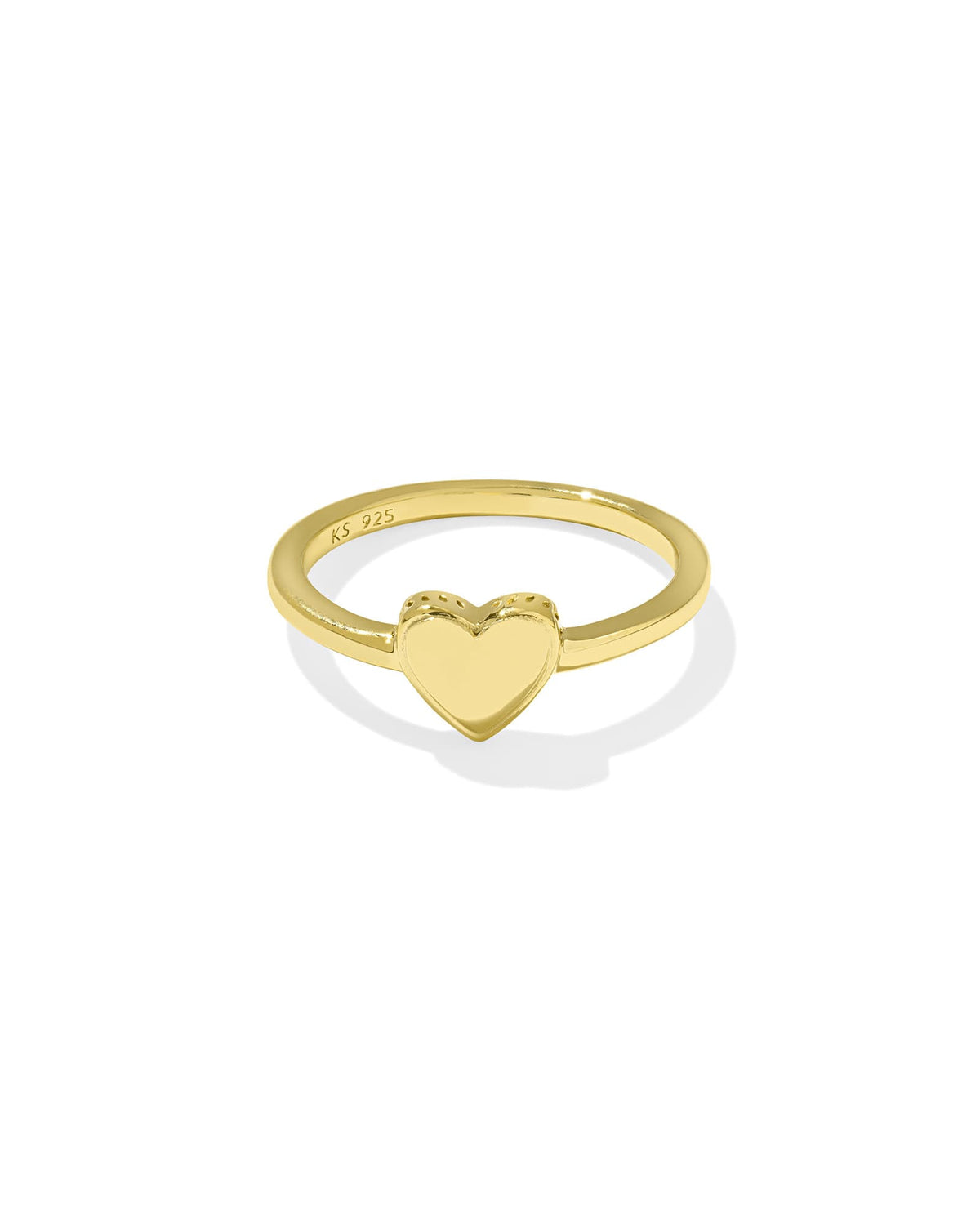 Jasmine Heart Band Ring in 18k Gold Vermeil