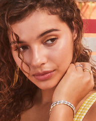 Juliette Silver Band Ring in White CZ