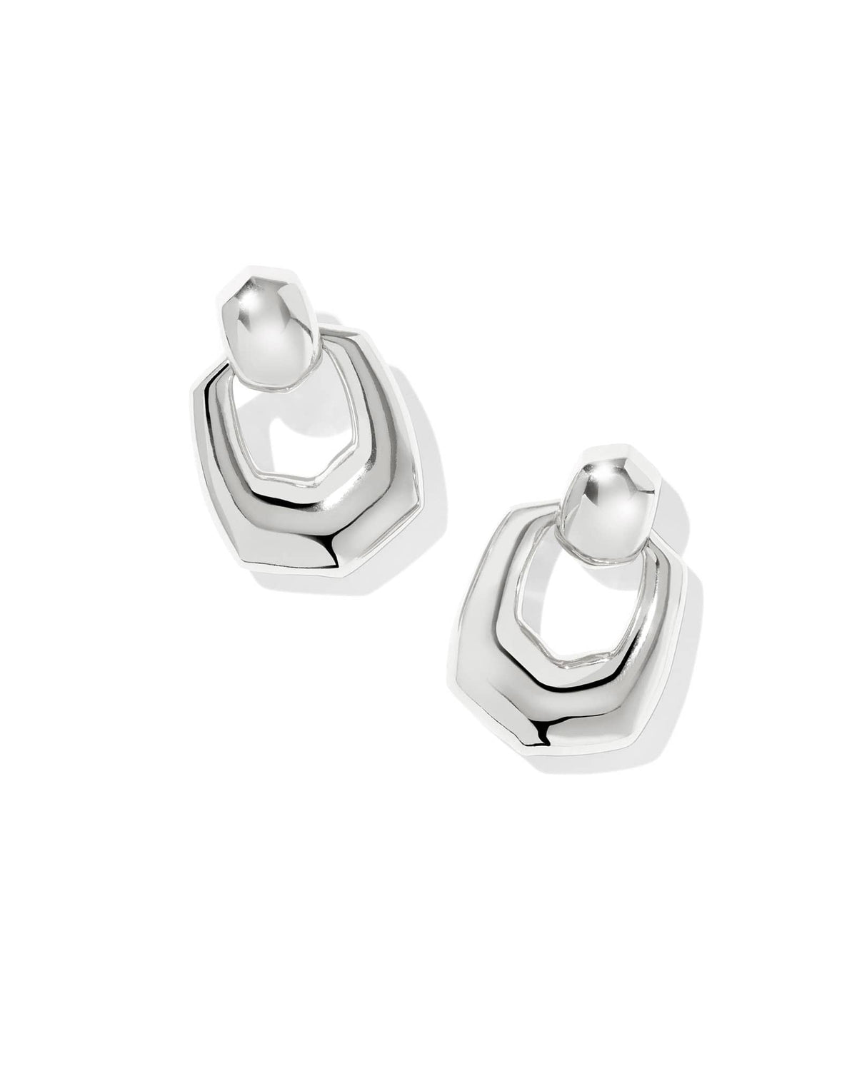 Kaitlin Silver Open Frame Earrings