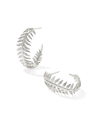 Kayla Silver Hoop Earrings