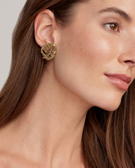 Kayla Vintage Gold Convertible Statement Earrings