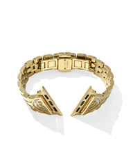 Kiera Gold Tone Stainless Steel 5 Link Watch Band