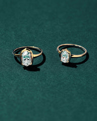 1 ct Lab Grown White Diamond Custom Elisa Statement Ring in 14k Yellow Gold