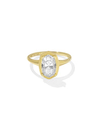 2 ct Lab Grown White Diamond Custom Elisa Statement Ring in 14k Yellow Gold