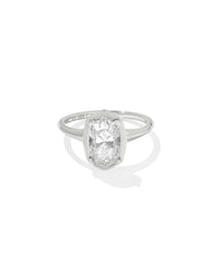 2 ct Lab Grown White Diamond Custom Elisa Statement Ring in 14k White Gold