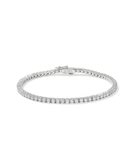 3.8 ct Lab Grown White Diamond Tennis Bracelet in 14k White Gold