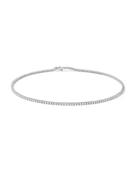 7.95 ct Lab Grown White Diamond Tennis Necklace in 14k White Gold