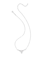 0.29 ct Longhorn 14k White Gold Pendant Necklace