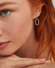 0.34 ct Lee 14k Yellow Gold Open Frame Earrings in White Diamond