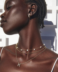 Letter K Pendant Necklace in Gold