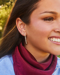 Letter X Single Stud Earring in 18k Gold Vermeil