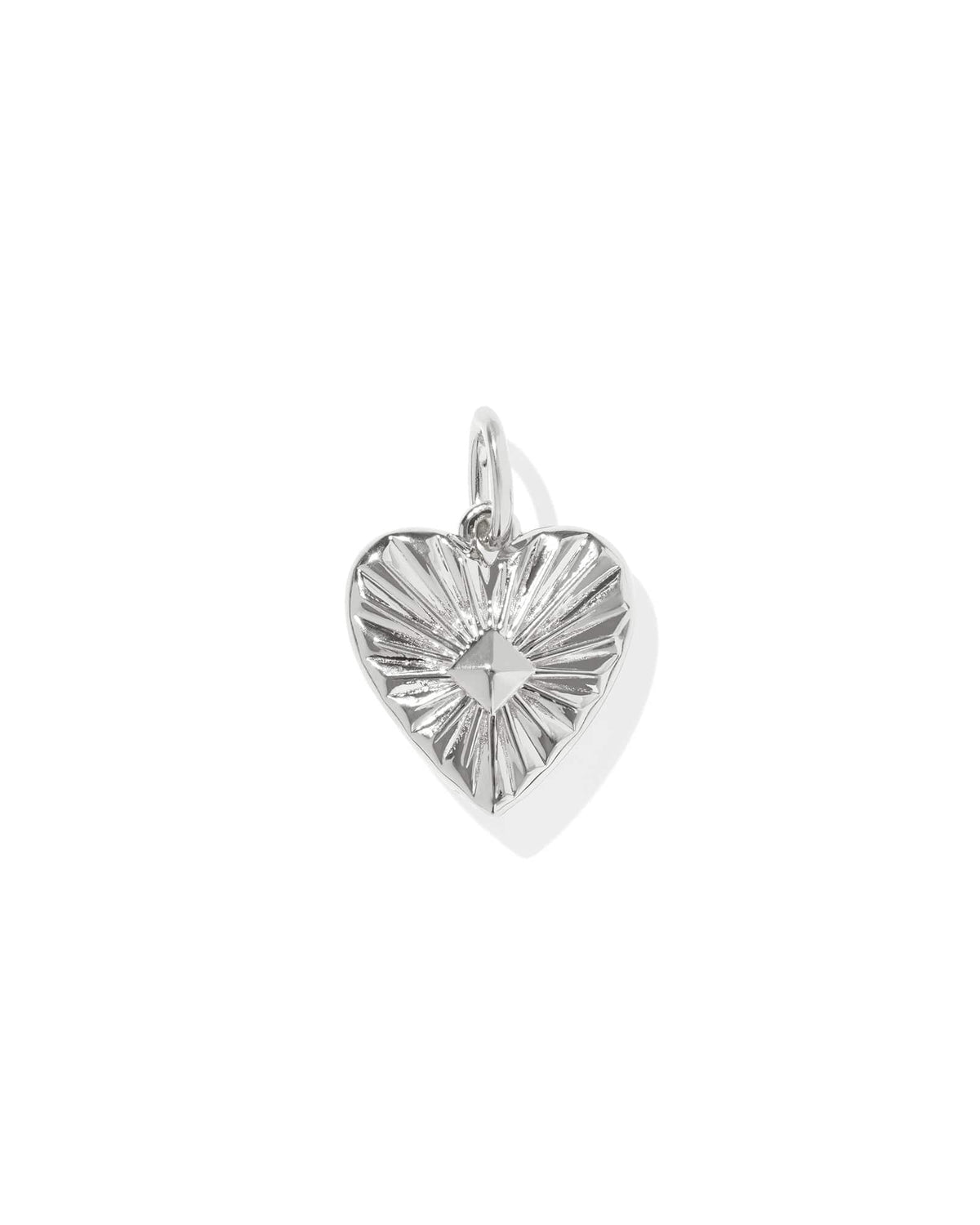 Maia Heart Accent Charm in Sterling Silver