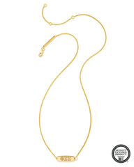 Phi Sigma Sigma Pendant Necklace in 18k Gold Vermeil