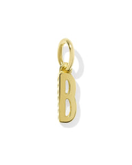 Metal Letter B 18k Gold Vermeil Charm
