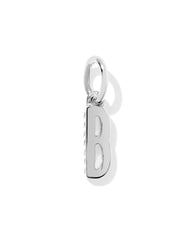 Metal Letter B Sterling Silver Charm