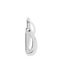 Metal Letter D Sterling Silver Charm