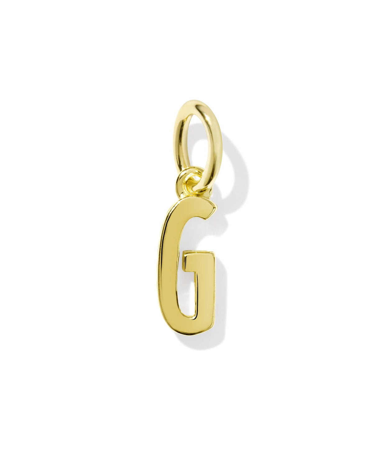 Metal Letter G 18k Gold Vermeil Charm