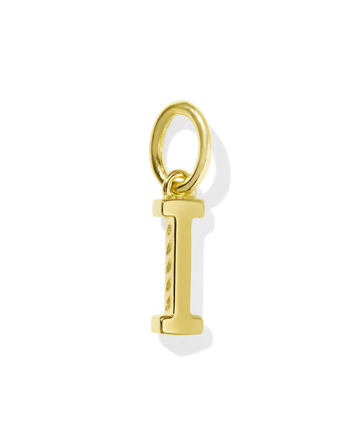 Metal Letter I 18k Gold Vermeil Charm