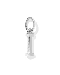 Metal Letter I Sterling Silver Charm