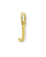 Metal Letter J 18k Gold Vermeil Charm