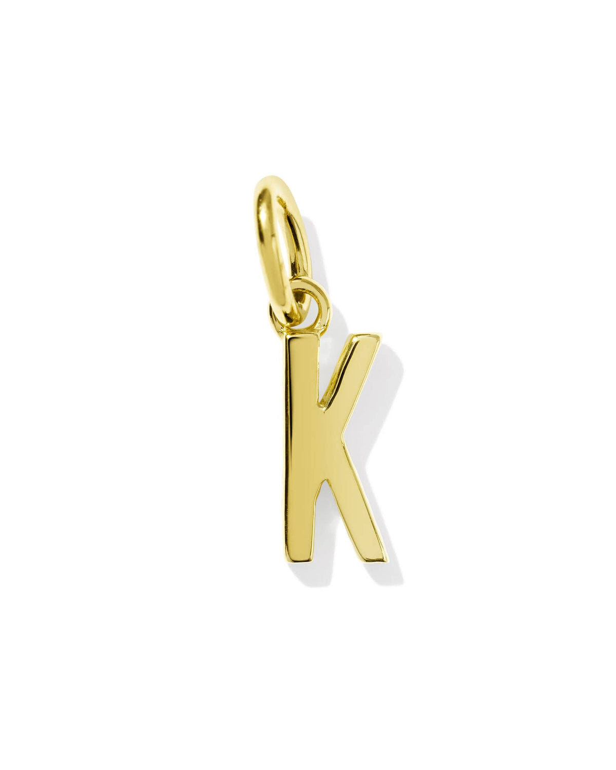 Metal Letter K 18k Gold Vermeil Charm
